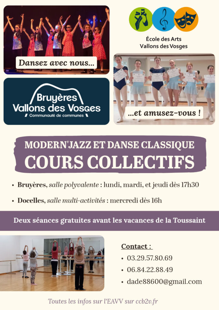 école de dans à bruyères